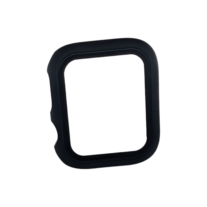 The Alpha Watch Cover, designed for Apple Watches ranging from 38mm to 49mm, features a black, rectangular frame with subtly rounded edges. Made from durable rubber or silicone, it provides comprehensive protection for your watch's edges and corners. Whether you're exploring the beaches of Alpha Maui or relaxing at home with your Ohana, this cover guarantees lasting durability.