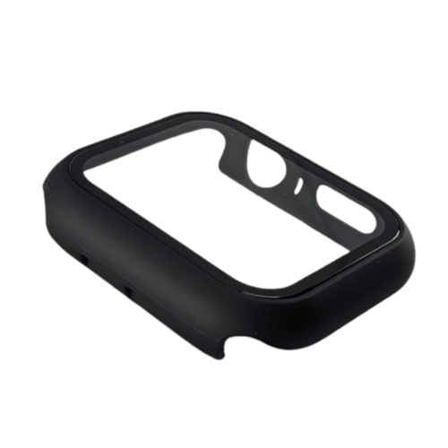 The Alpha Watch Cover for Apple Watches (38mm-49mm) is a sleek, black rectangular case cover with rounded corners, crafted to protect your smartwatch. It features precise cutouts for buttons and sensors, ensuring full functionality while offering robust protection. The interior is smooth with slightly raised edges to enhance screen safety, making it an ideal companion for your adventures on Hawaii's beaches.